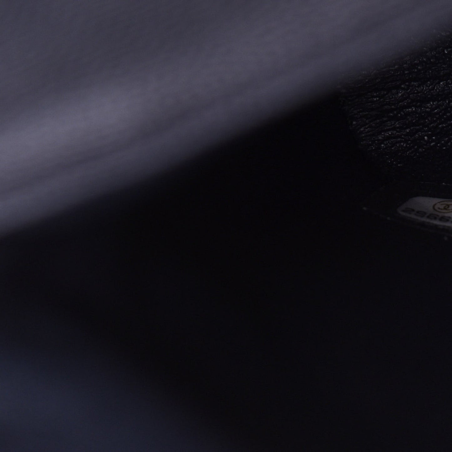 Caviar Quilted Flap Clutch Navy