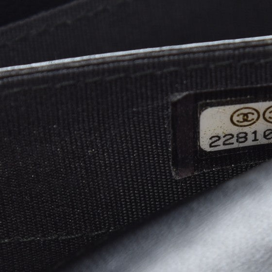 Chanel Lambskin Diamond Studded Chain Clutch Black 8 of 9