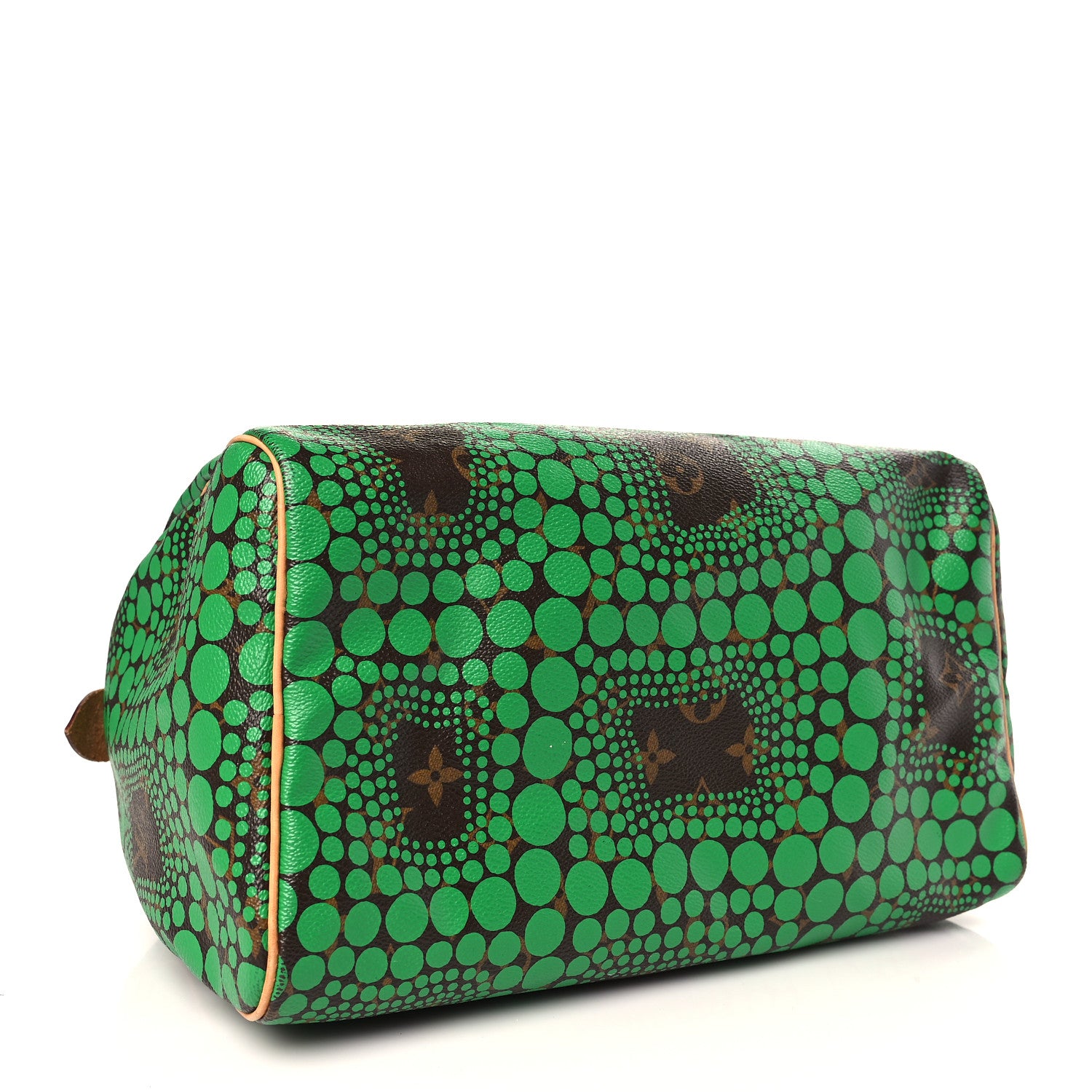 Louis Vuitton Monogram Kusama Town Speedy 30 Green 4 of 8