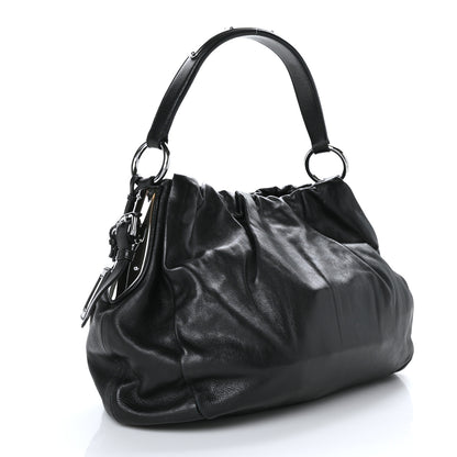 Prada Vitello Daino Shoulder Bag Black 2 of 7