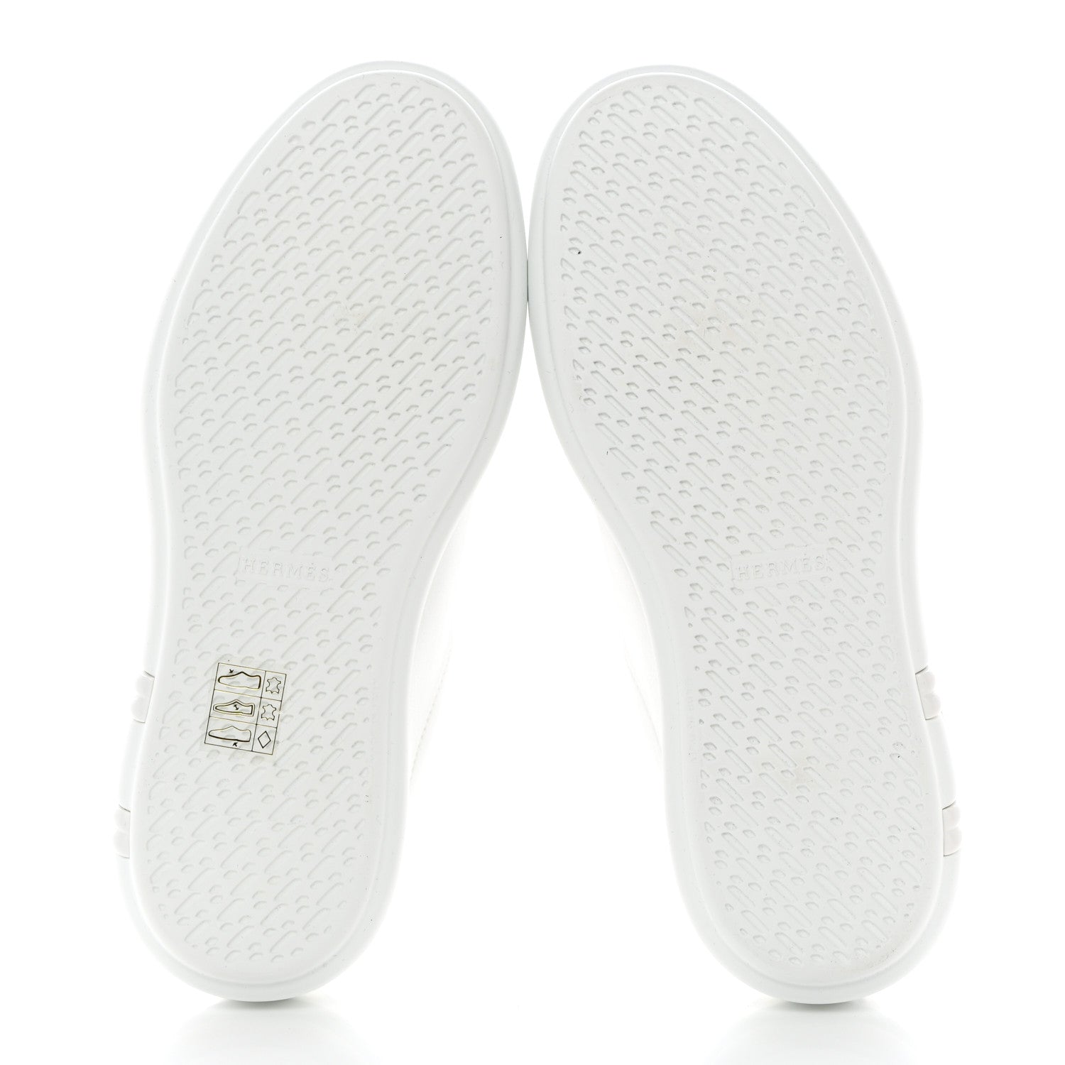Hermes Calfskin Womens Happy Sneakers 35 White 5 of 9