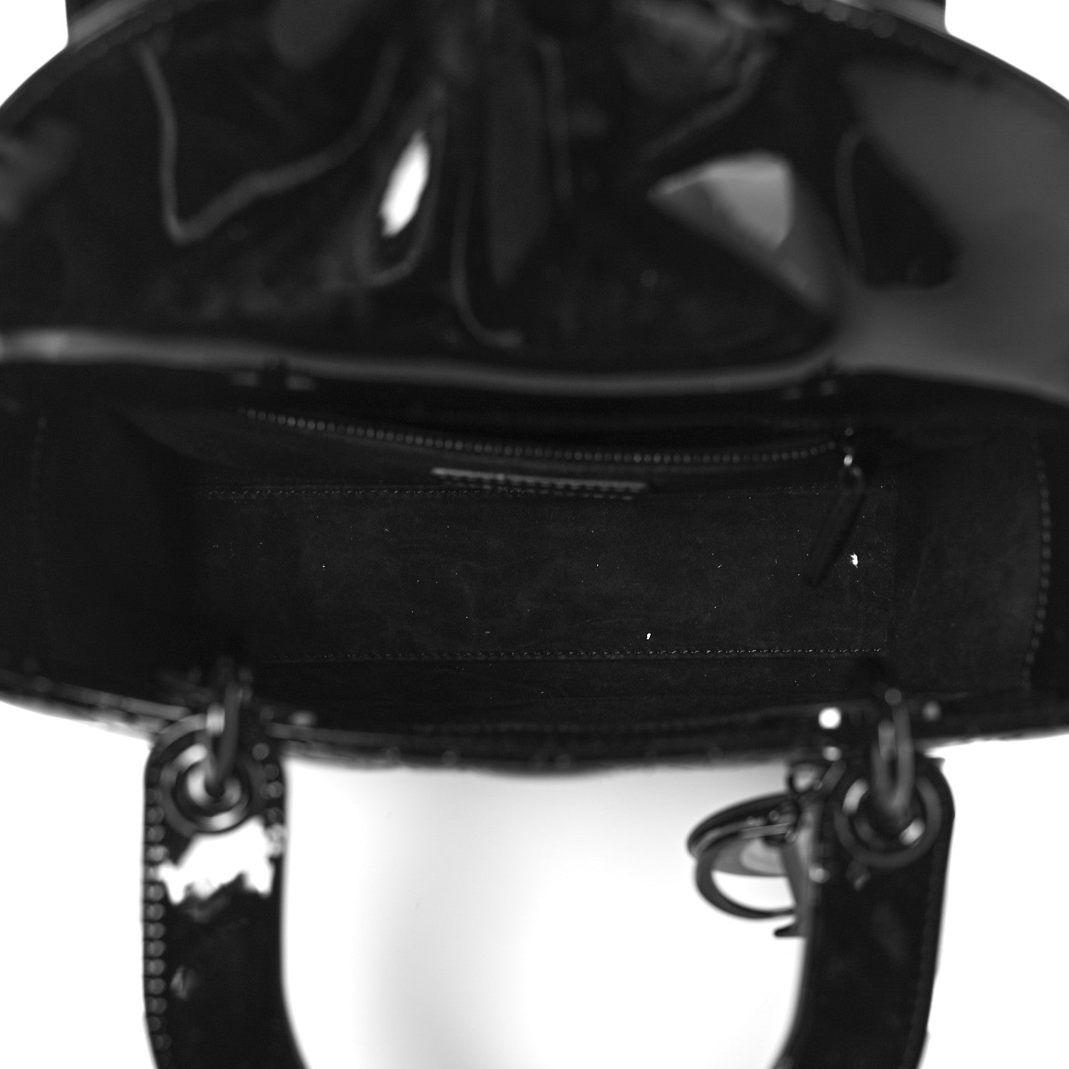 Christian Dior Patent Cannage Small Lady Dior Black 5 of 10