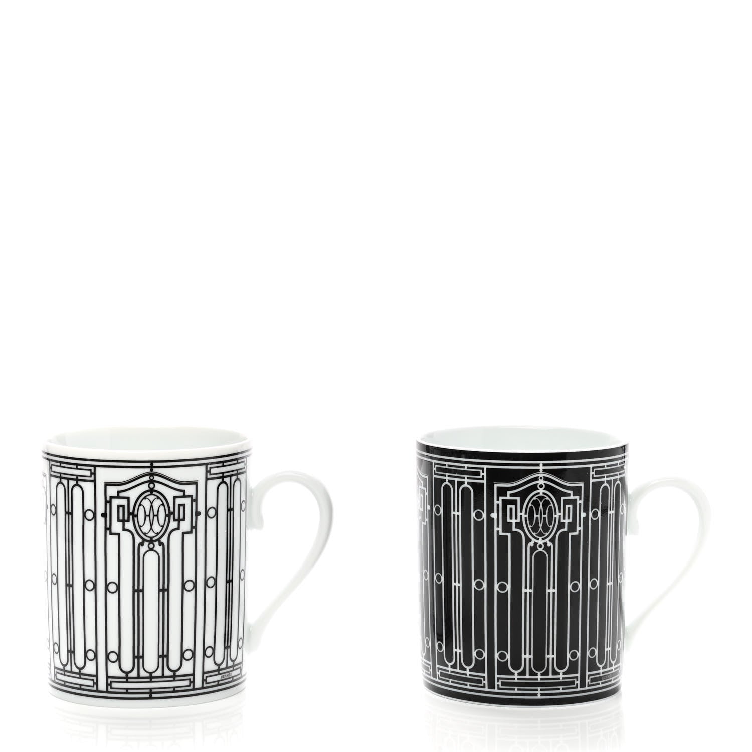 Hermes Porcelain H Deco Mug Set Of 2 3 of 9