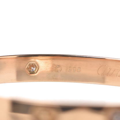 Cartier 18K Yellow Gold 6 Diamond LOVE Bracelet 17 4 of 4