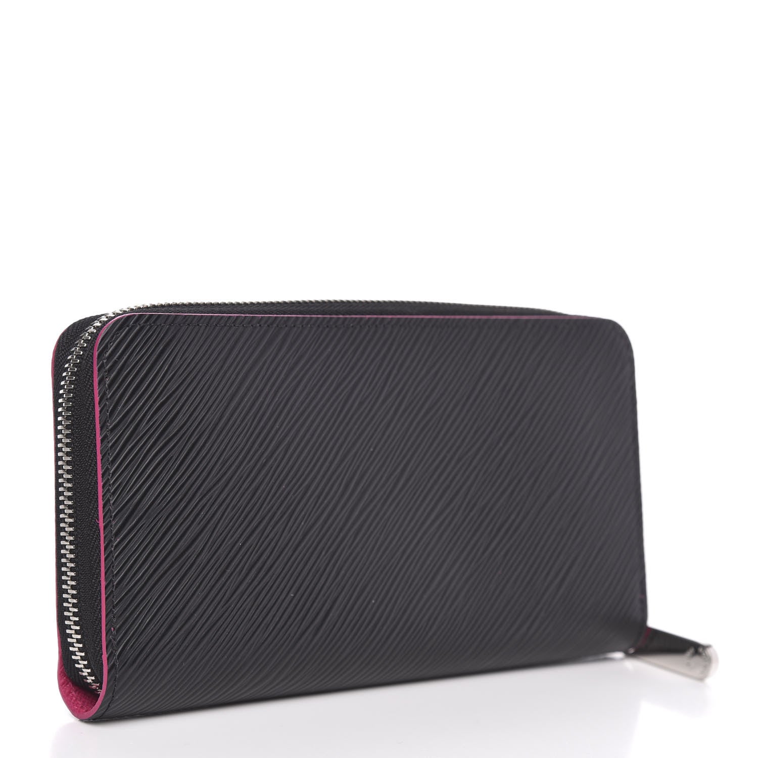Louis Vuitton Epi Zippy Wallet Black Hot Pink 3 of 8