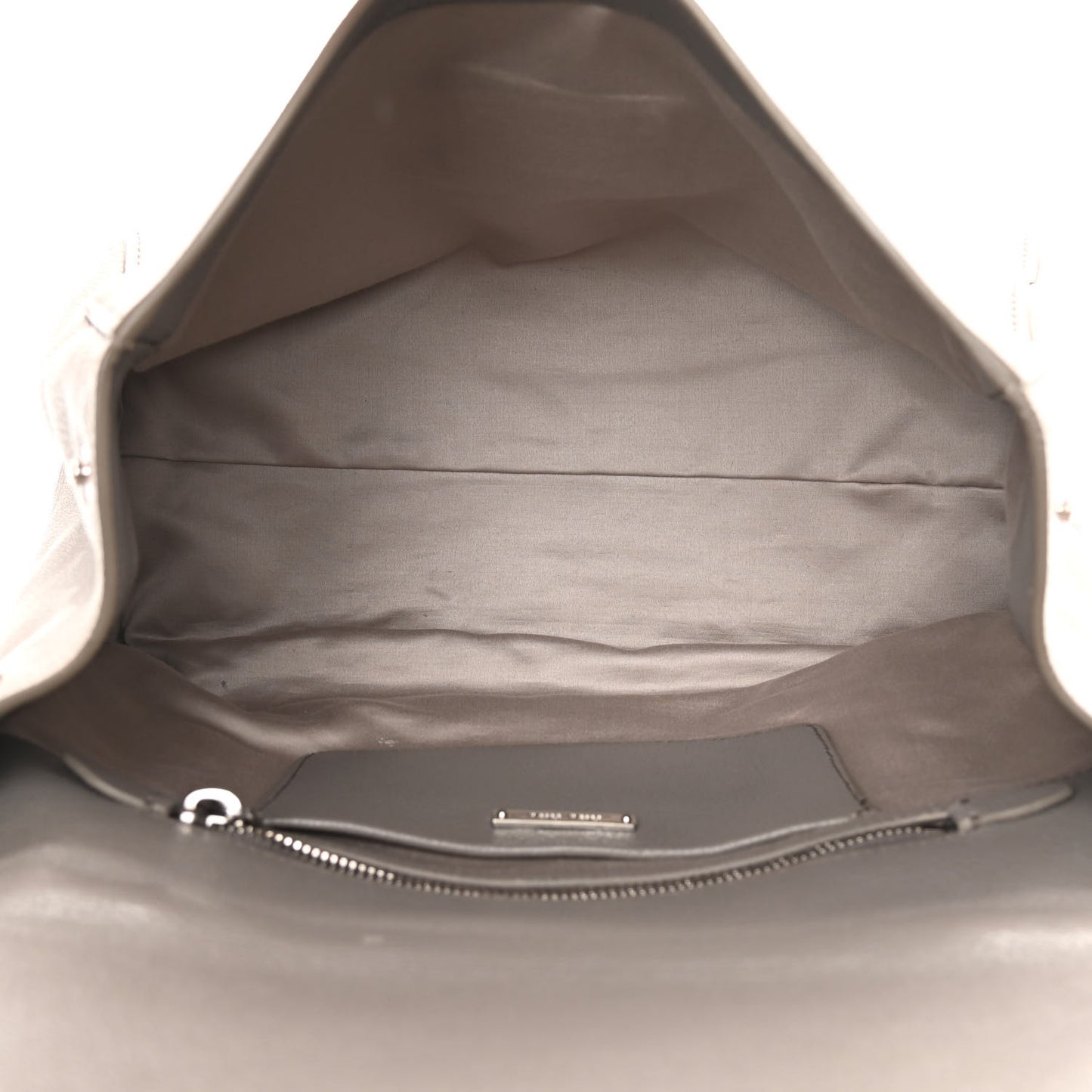 Madras Bicolor Top Handle Bag Pomice Argilla