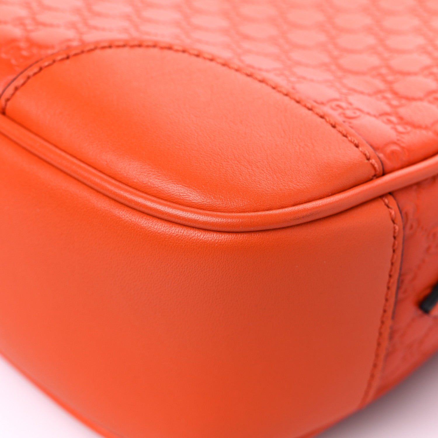 Gucci Soft Microguccissima Mini Bree Messenger Bag Sun Orange 9 of 11