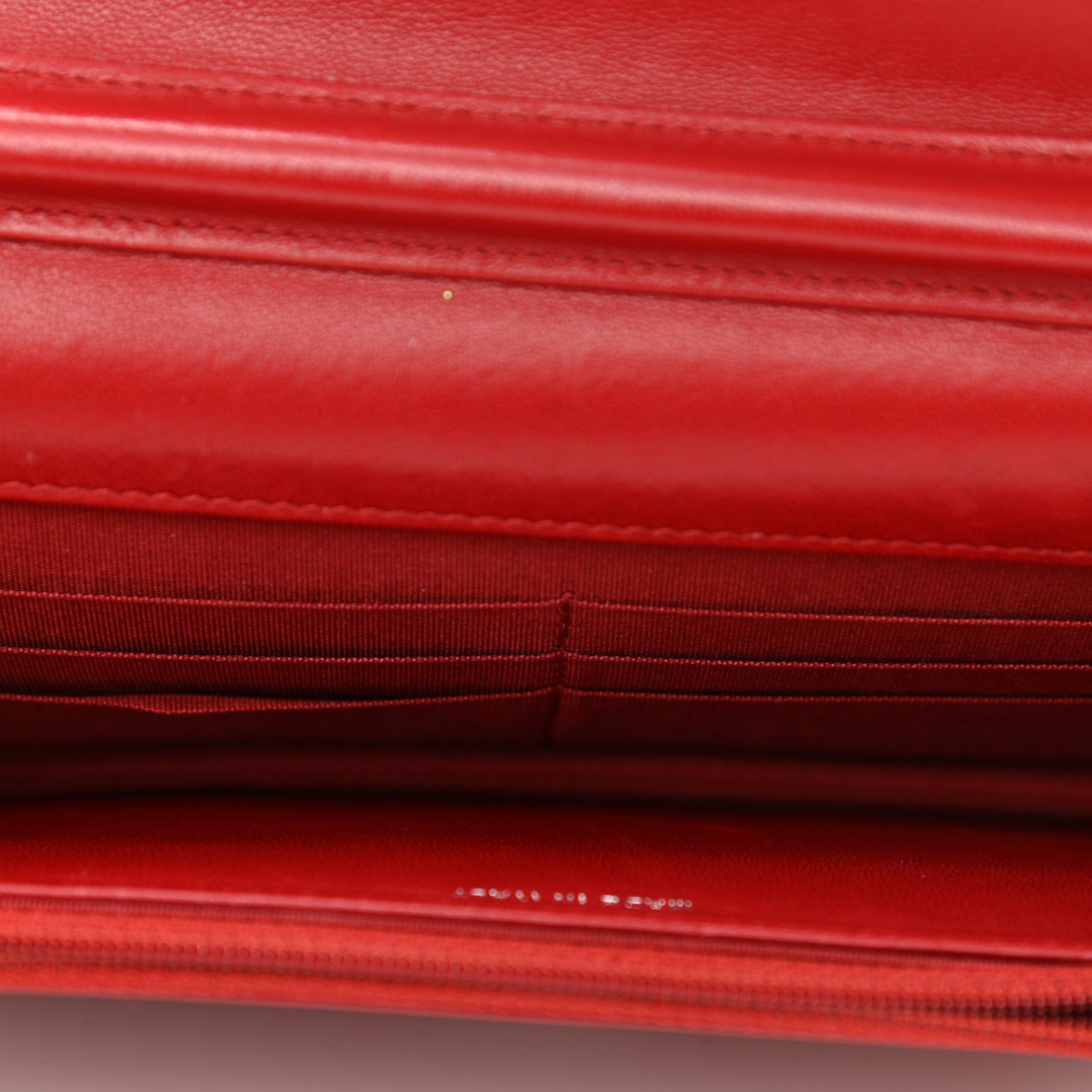 Chanel Lambskin Quilted Boy Wallet On Chain WOC Red 5 of 11