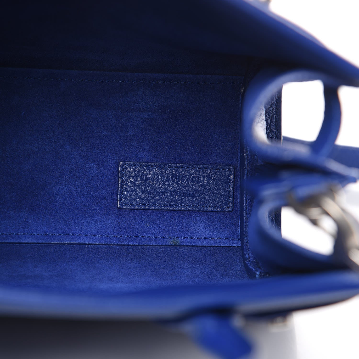 Saint Laurent Grained Calfskin Nano Supple Sac De Jour Flash Blue 6 of 12