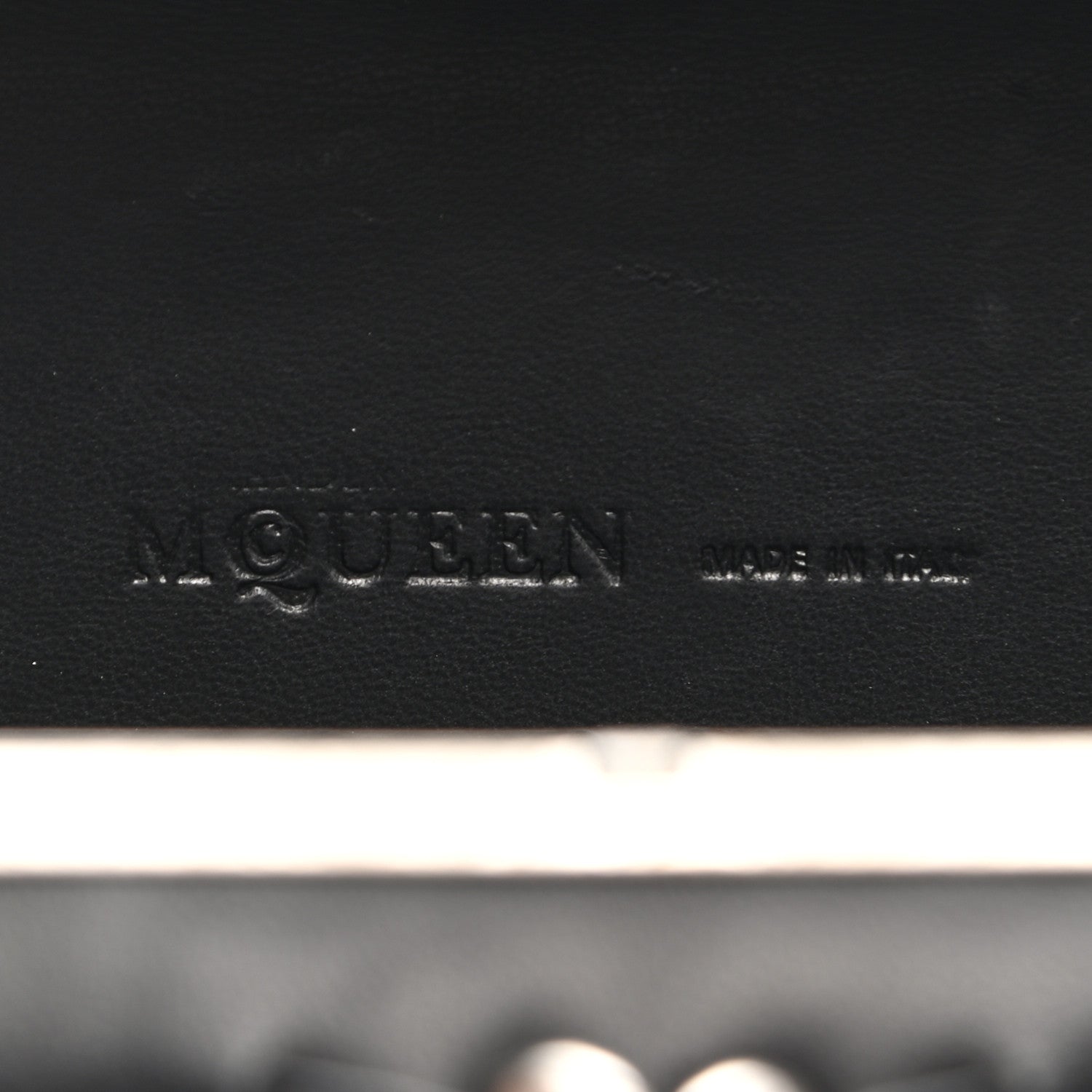 Alexander McQueen Nappa Skull Chain Box Clutch Black 6 of 7