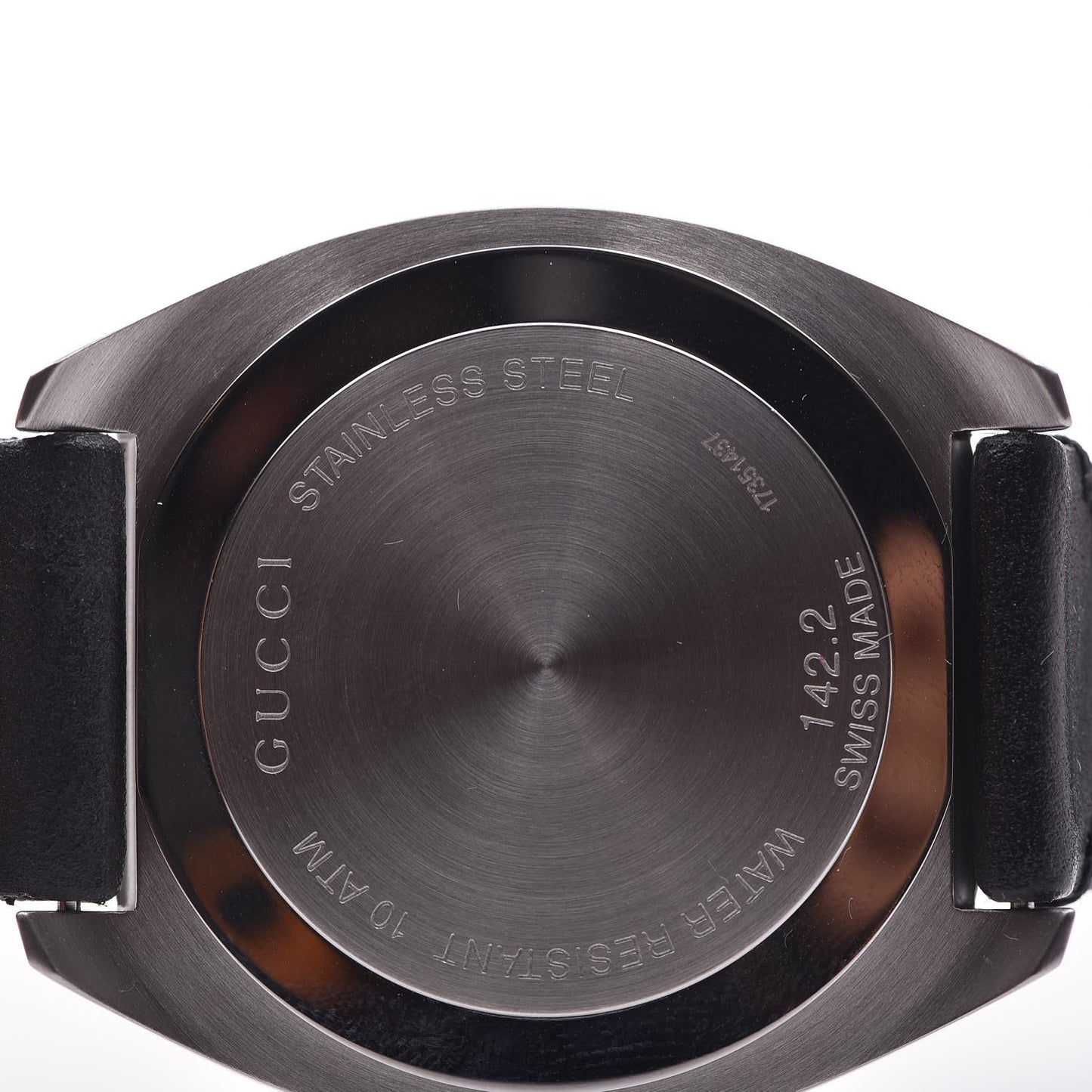 Stainless Steel Calfskin 44mm GG2570 Toscano Quartz Watch Black
