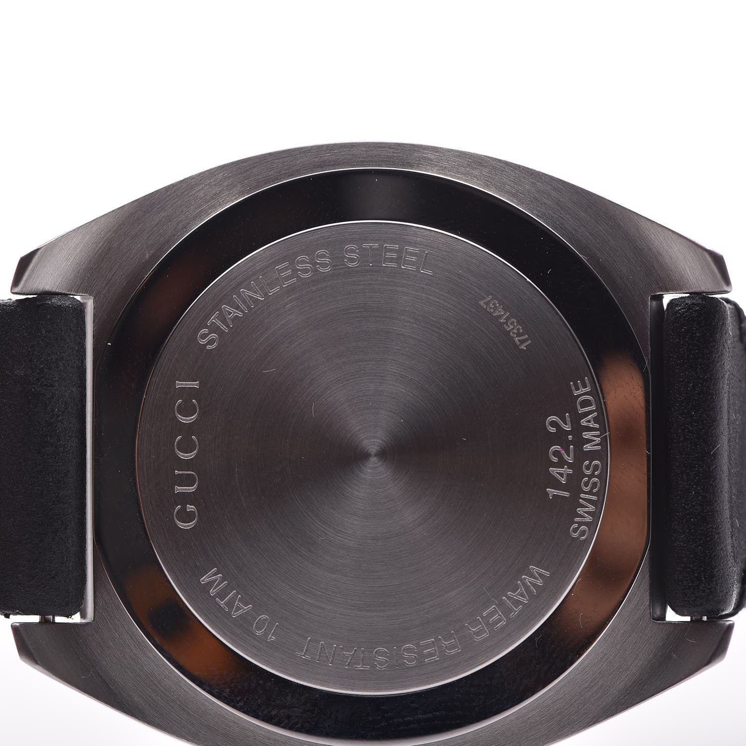 Gucci Stainless Steel Calfskin 44mm GG2570 Toscano Quartz Watch Black 7 of 8