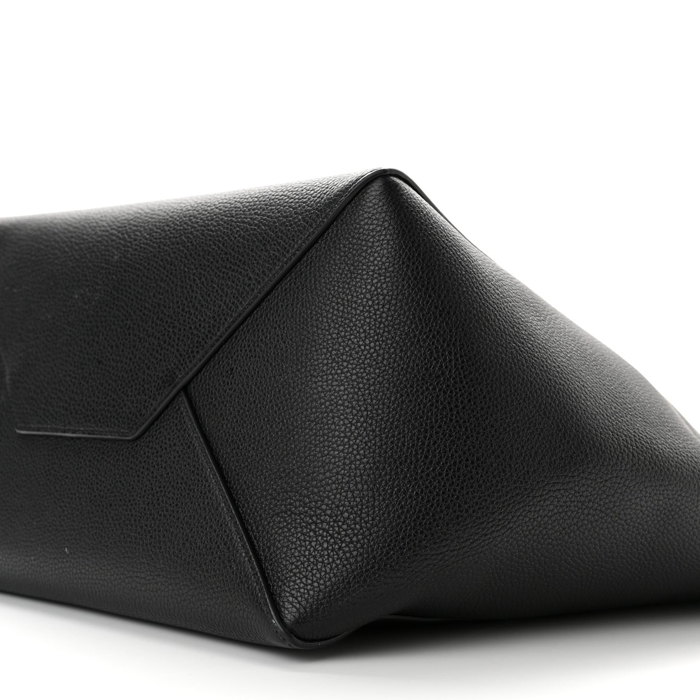 Soft Grained Calfskin Small Belt Cabas Phantom Black