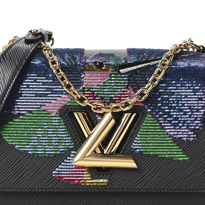 Louis Vuitton Epi Sequin Bird Twist Shoulder Bag MM Black 8 of 10