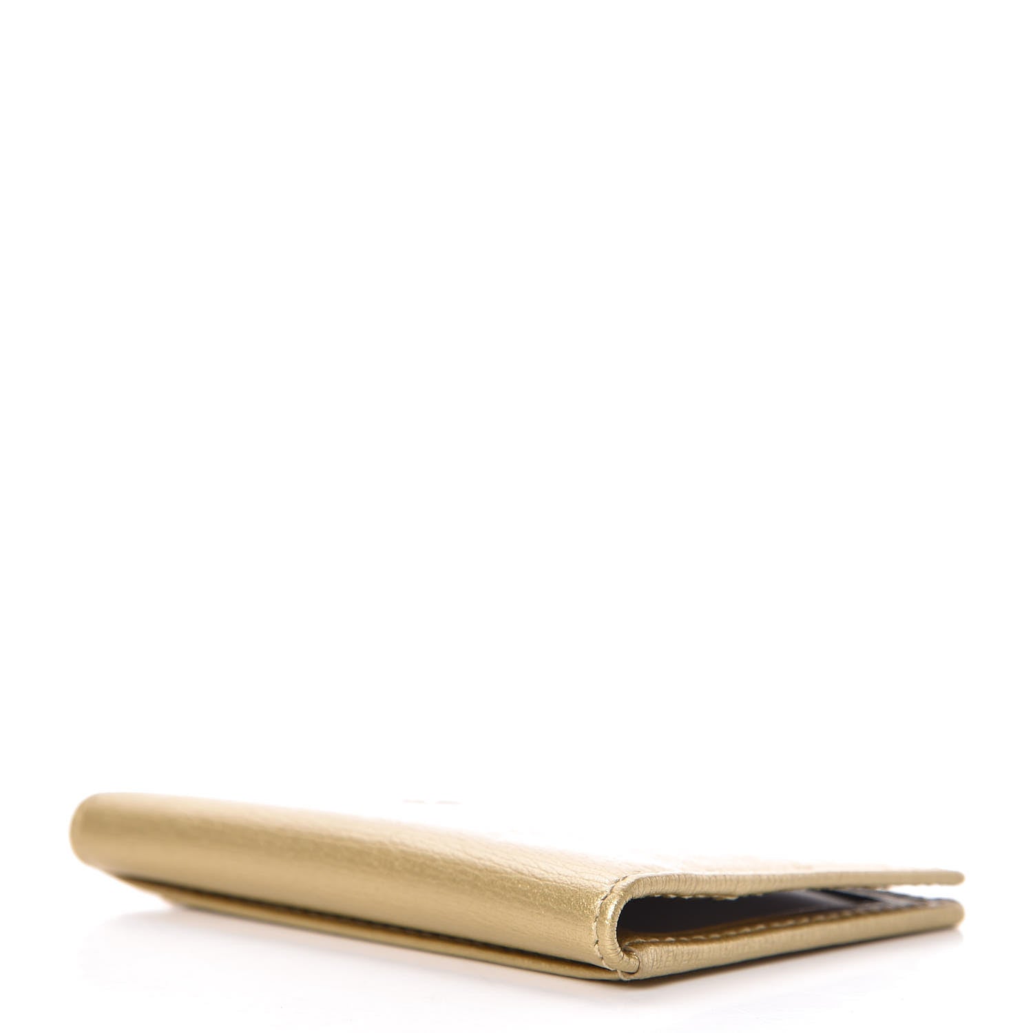 Gucci Textured Calfskin Betty Card Case Gold 4 of 7