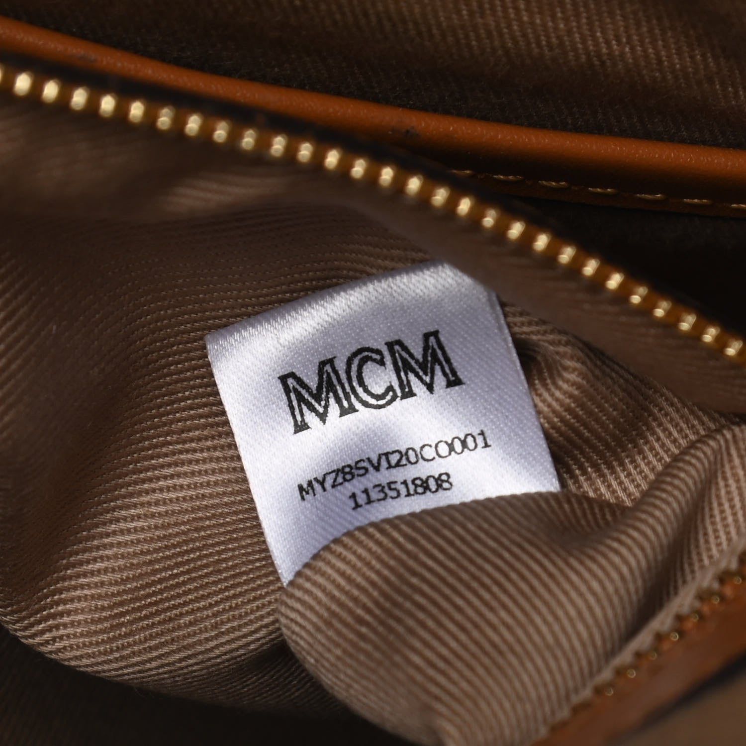 MCM Visetos Crossbody Pouch Cognac 10 of 29