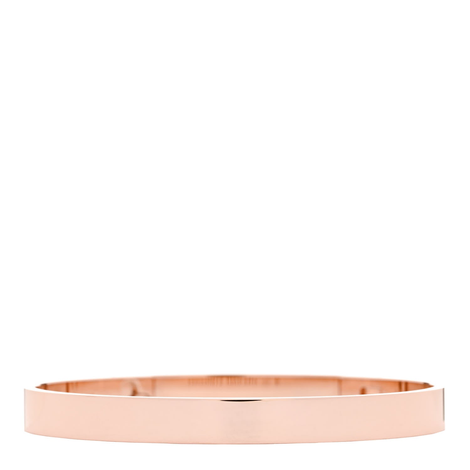 Hermes 18K Rose Gold Diamond PM Collier De Chien Bracelet SH 2 of 4