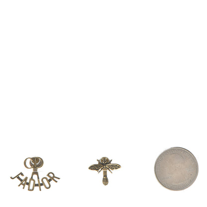Christian Dior Metal J'Adior Earrings Aged Gold 2 of 4