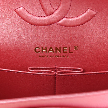 Chanel Iridescent Caviar Quilted Medium Double Flap Pink 5 of 8