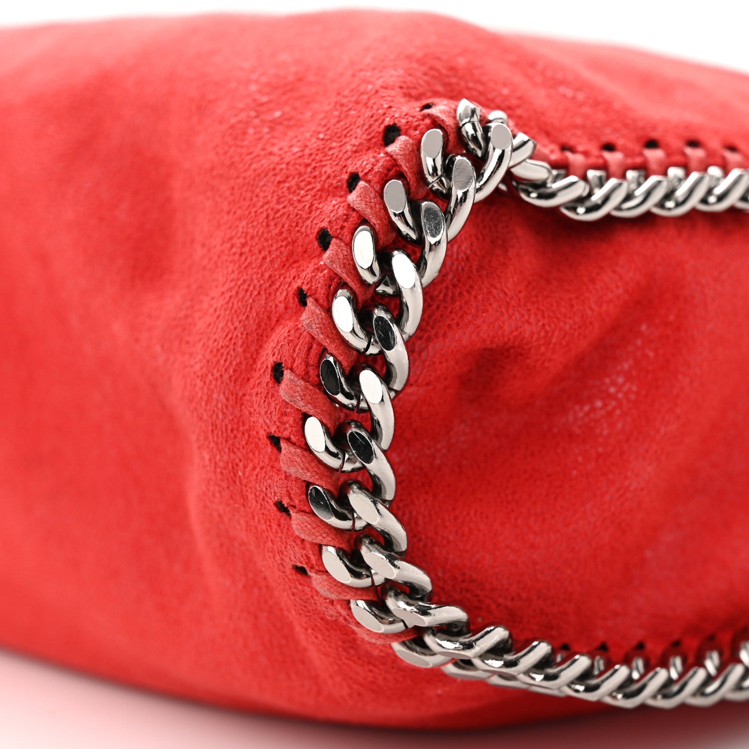 Stella McCartney Shaggy Deer Falabella Fold Over Tote Cherry 9 of 11