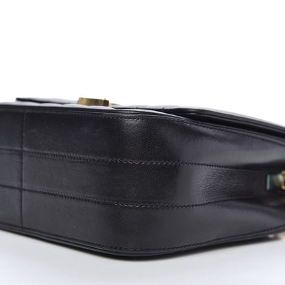 Saint Laurent Lambskin Matelasse Monogram Medium Vicky Chain Bag Black 7 of 10