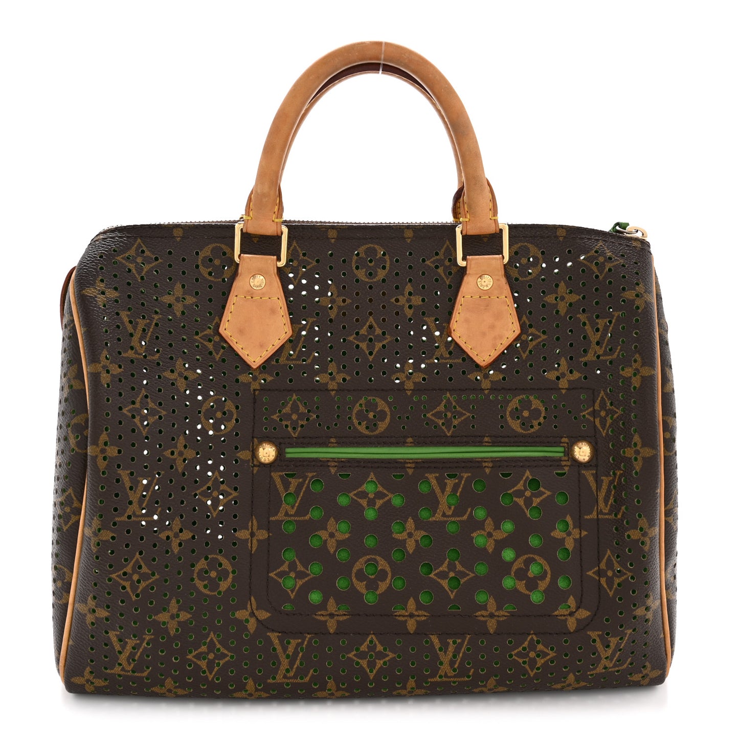 Monogram Perforated Speedy 30 Green