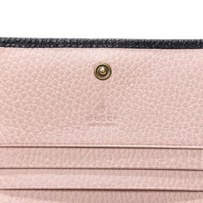 Gucci Calfskin GG Marmont Bow Card Case Black 9 of 11