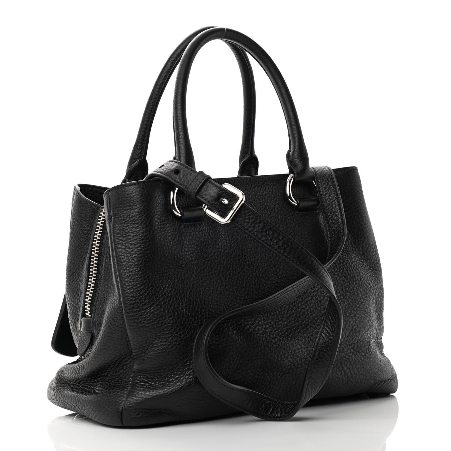 Vitello Daino Tote Black
