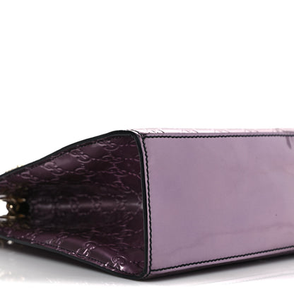 Gucci Shine Guccissima Large Emily Chain Shoulder Bag Plum 8 of 11