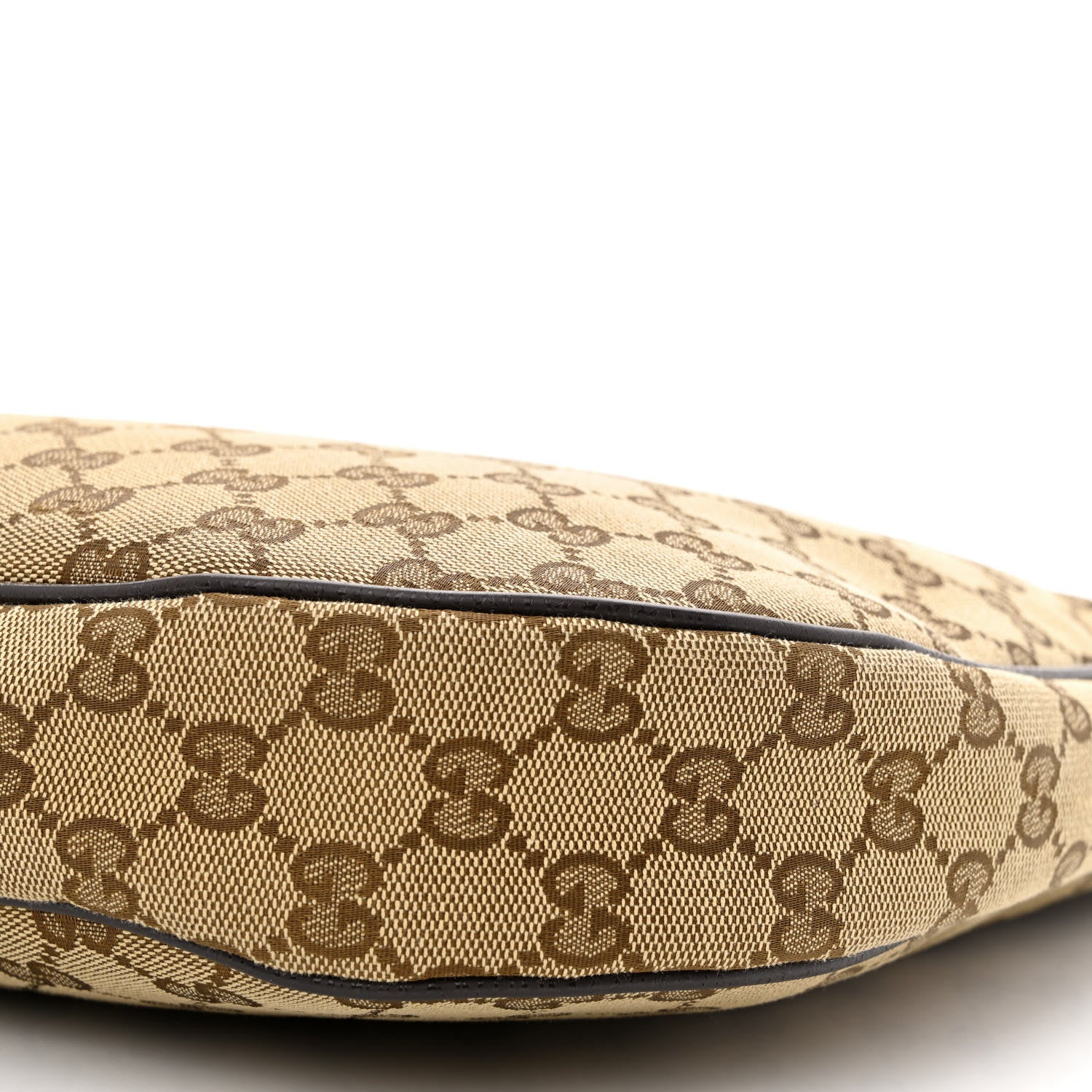 Gucci Monogram Medium Half Moon Hobo Dark Brown 10 of 11