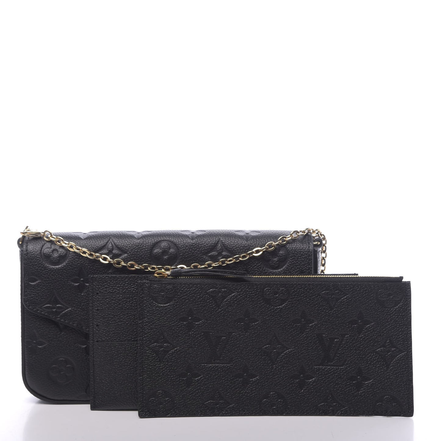 Empreinte Pochette Felicie Chain Wallet Black