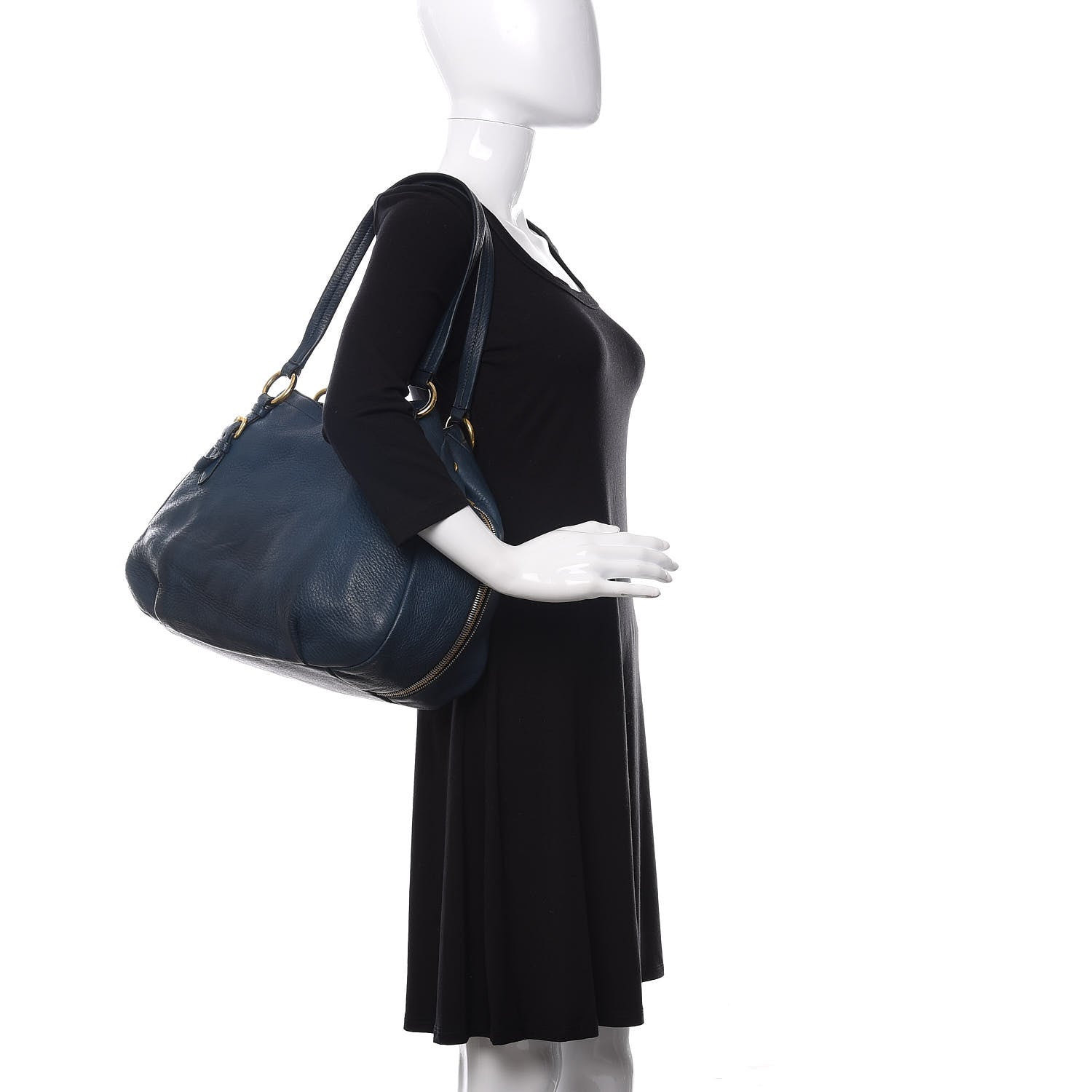 Prada Vitello Daino Expandable Shoulder Bag 2 of 18