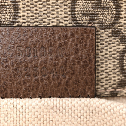 Gucci GG Supreme Monogram Web Small Neo Vintage Double Flap Messenger Bag Beige New Acero 7 of 10