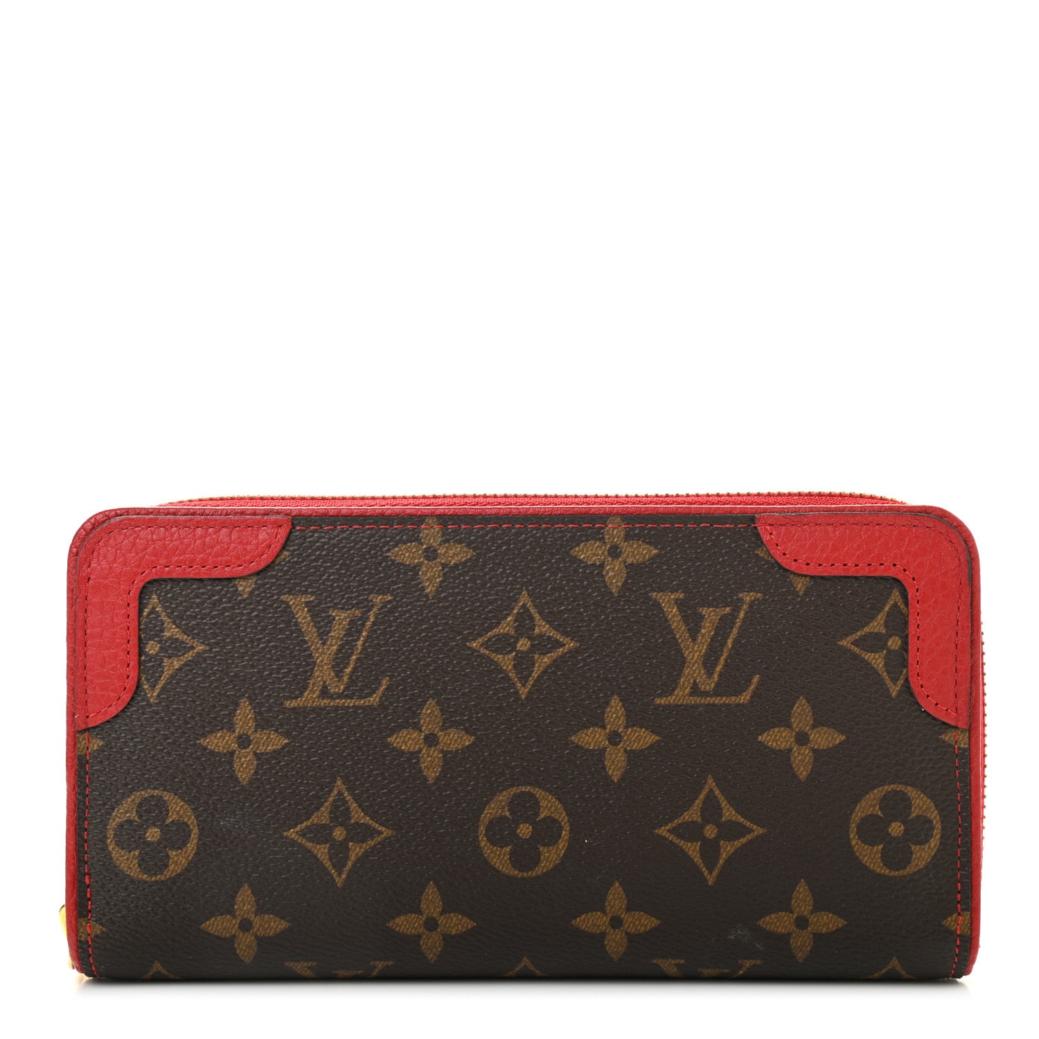 Louis Vuitton Monogram Retiro Zippy Wallet Cherry 1 of 11