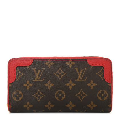 Louis Vuitton Monogram Retiro Zippy Wallet Cherry 1 of 11