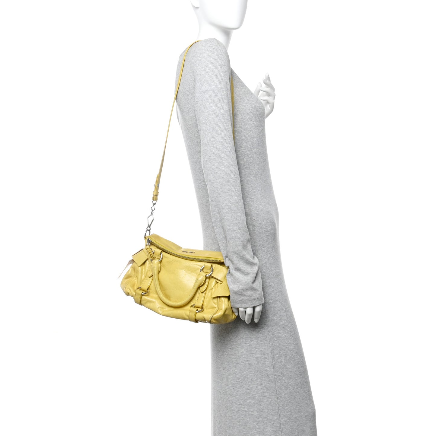 Vitello Lux Mini Bow Bag Polline
