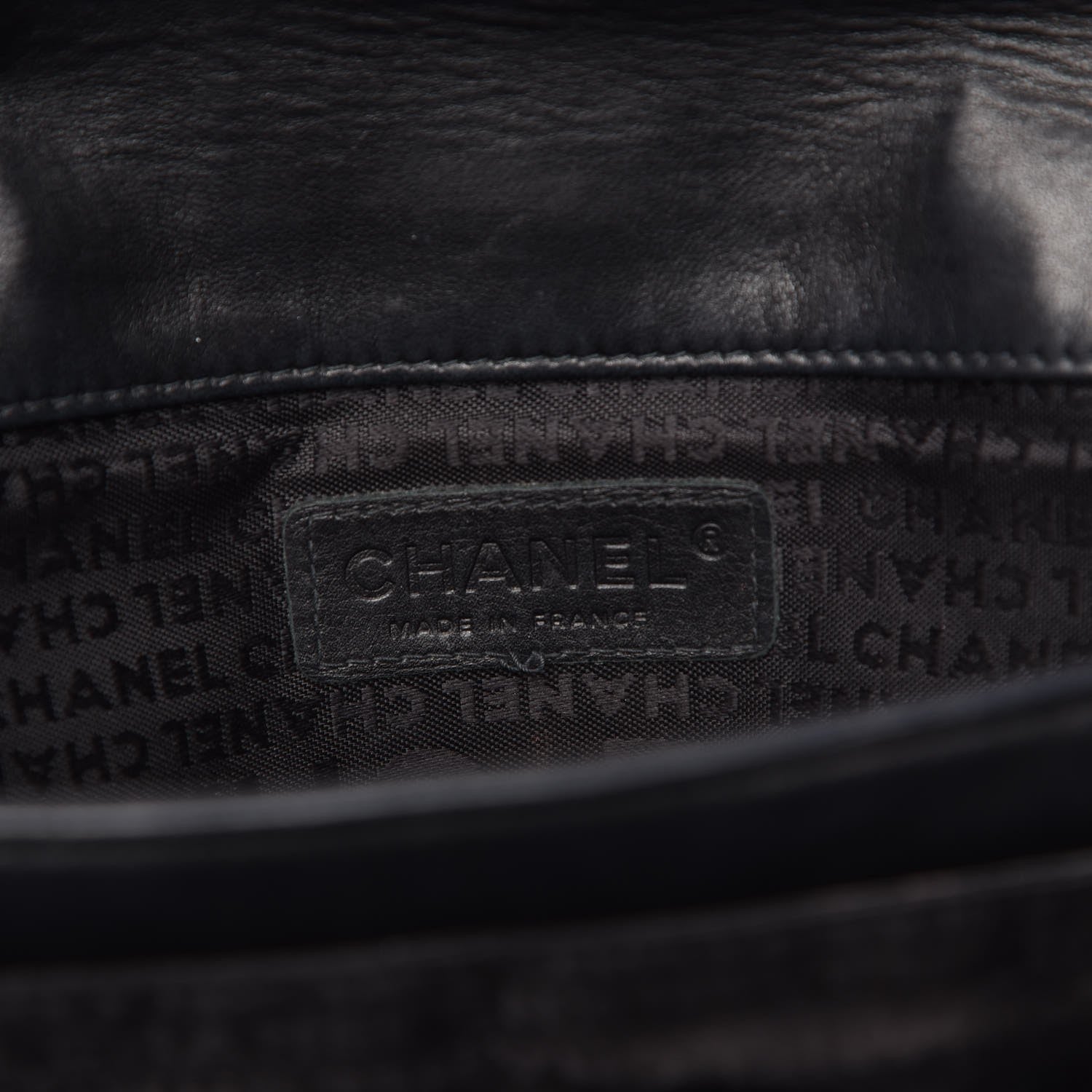 Chanel Lambskin Mademoiselle Lock Flap Pochette Black 7 of 10