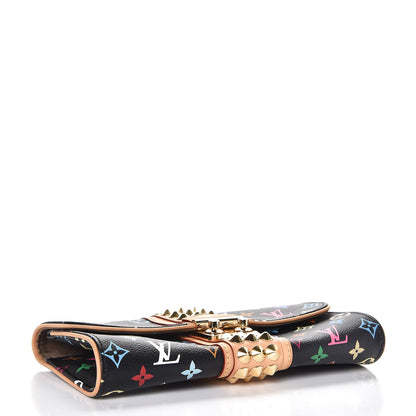 Louis Vuitton Monogram Multicolor Courtney Clutch Black 4 of 7