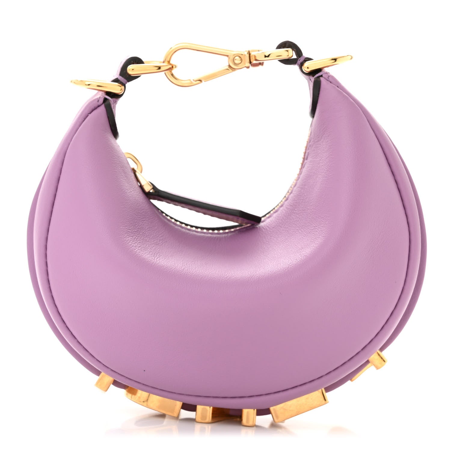 Fendi Vitello Grace New Matte Nano Fendigraphy Hobo Charm Agapanto 1 of 10