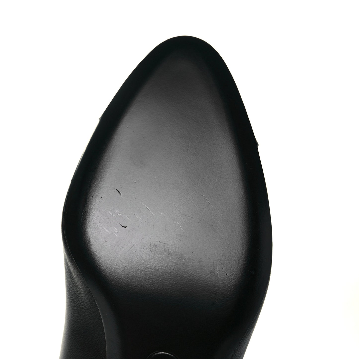 Lambskin Grosgrain Cap Toe CC Pumps 39.5 Black