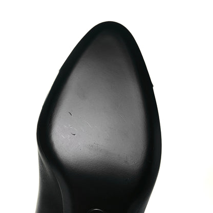 Chanel Lambskin Grosgrain Cap Toe CC Pumps 39.5 Black 9 of 9