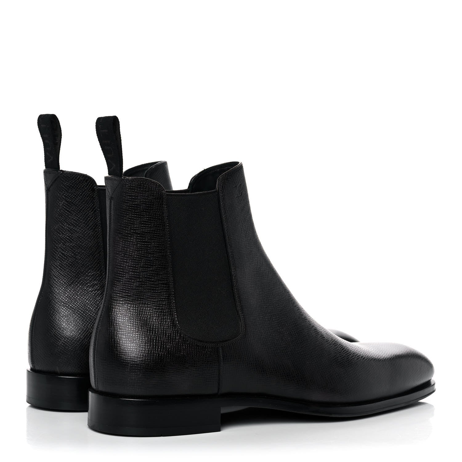 Louis Vuitton Taiga Mens LV Vendome Chelsea Boots 9.5 Black 4 of 9
