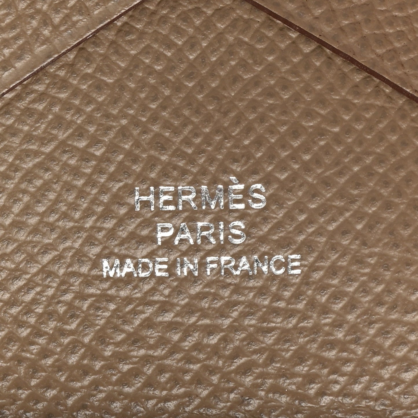 Epsom Calvi Duo Card Case Etoupe