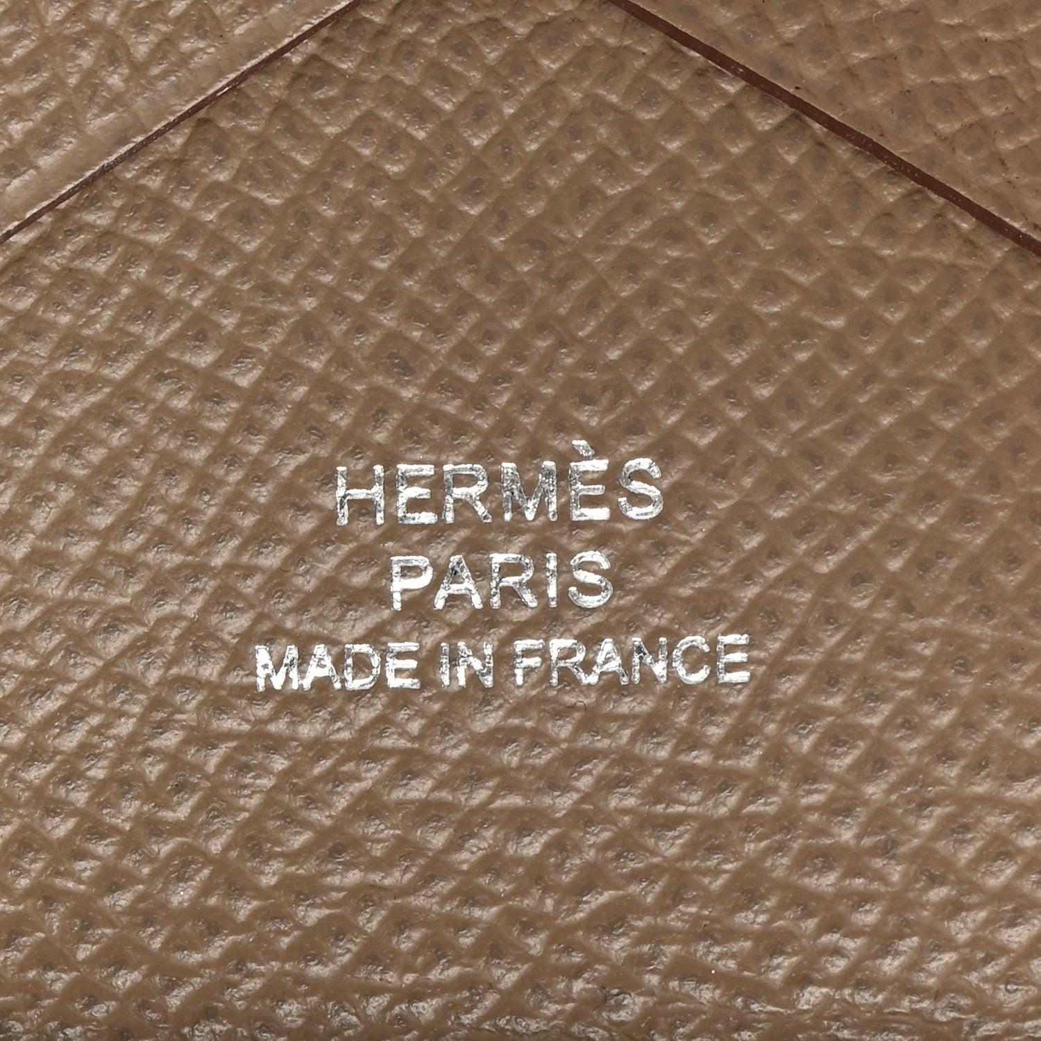 Hermes Epsom Calvi Duo Card Case Etoupe 6 of 7