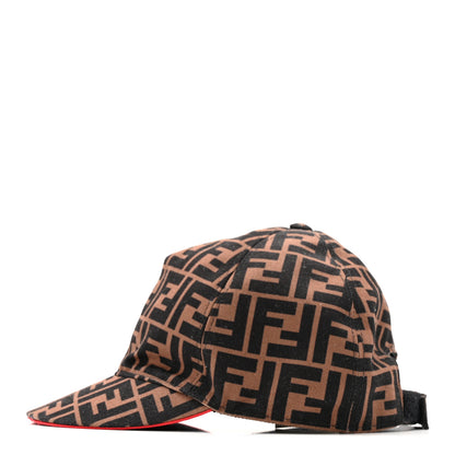 Fendi Canvas FF Reloaded Baseball Hat Tobacco Red 4 of 13