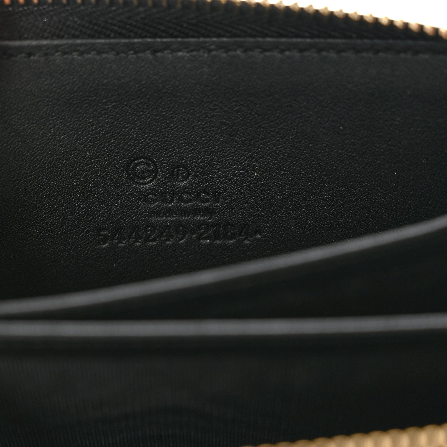 Gucci Microguccissima Zip Around Card Case Black 6 of 8