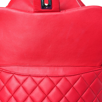 Chanel Lambskin Quilted Large In Seoul Backpack Red 11 of 12