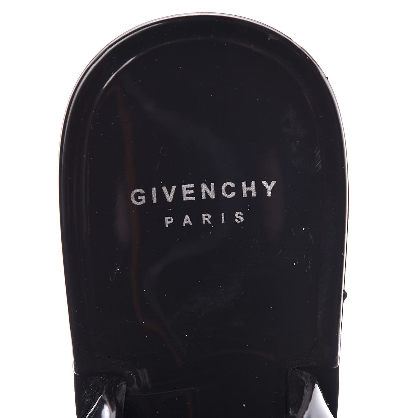 Jelly Chain Sandal Flats 38 Black