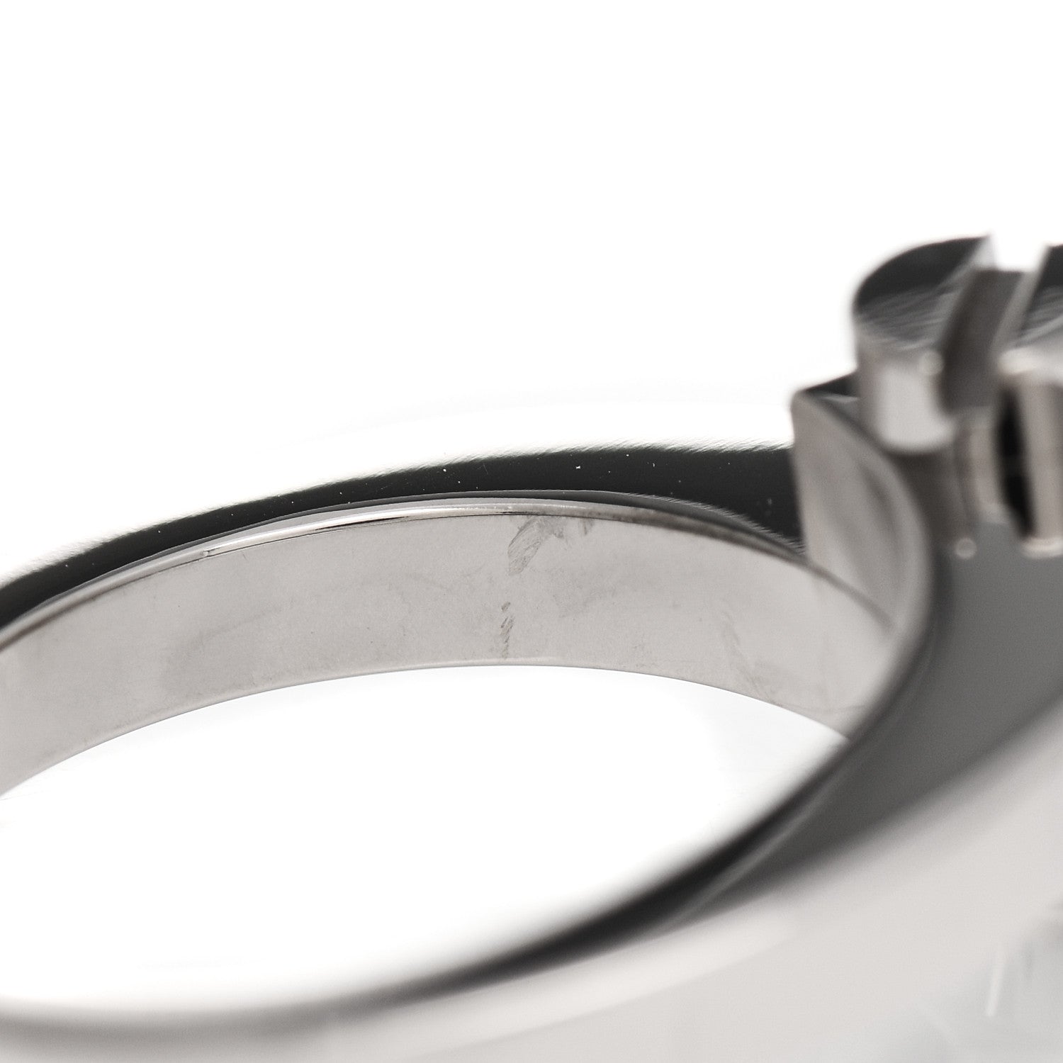 Cartier 18K White Gold Menotte Ring 59 8.75 6 of 6