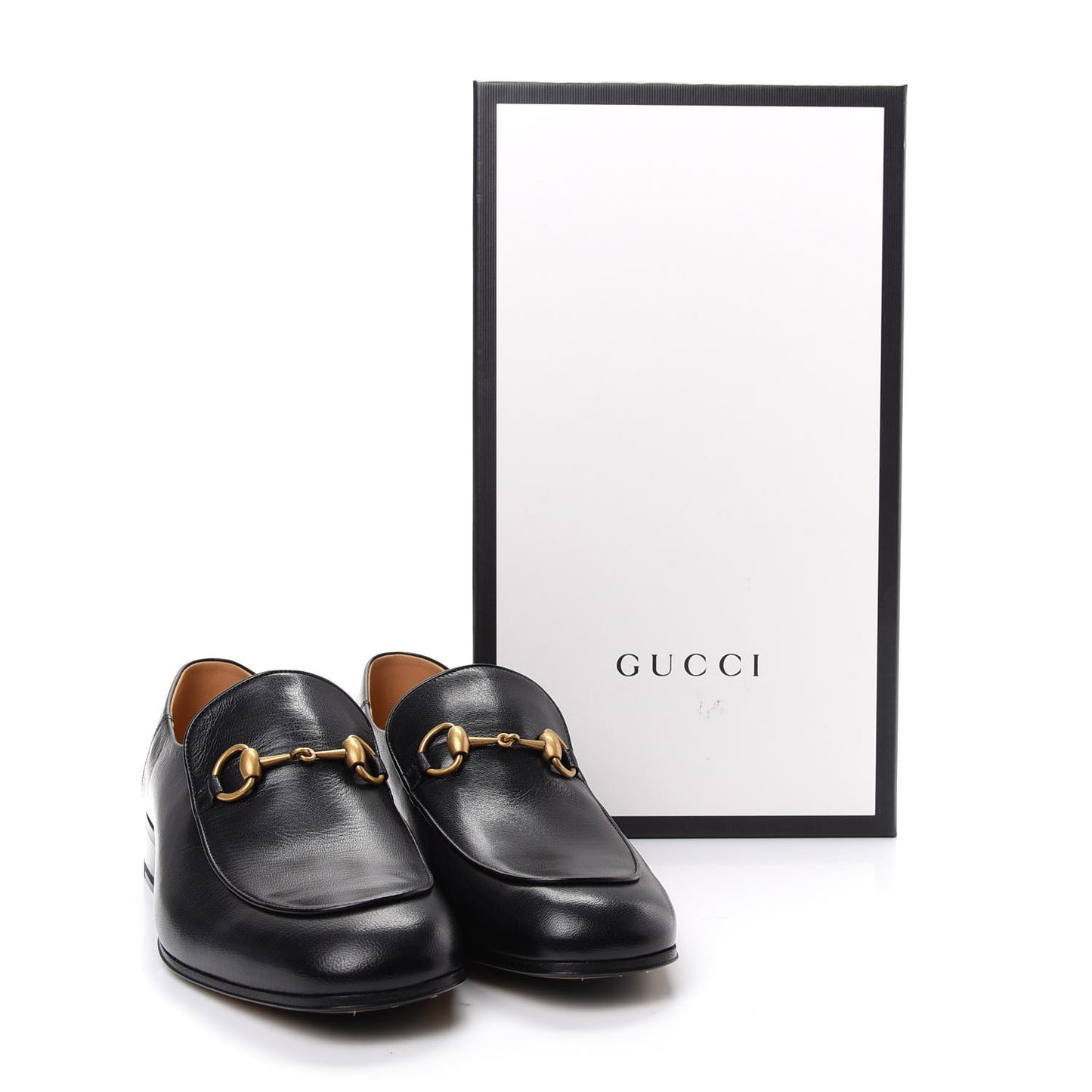 Goatskin Mens Horsebit Loafers 8 Black